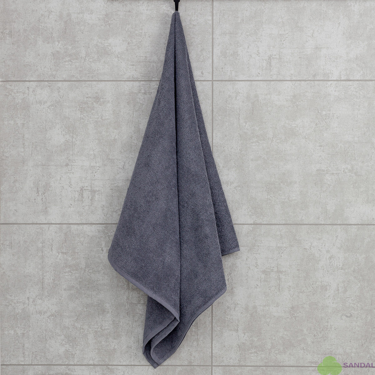 Махровое полотенце "оптима" 70*140 см., плотность - 380, цвет - серый