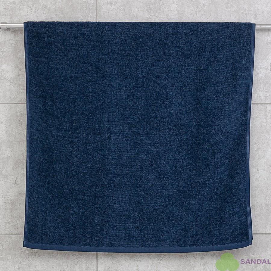 Махровое полотенце Sandal "люкс" 50*90 см., цвет - темно-синий.