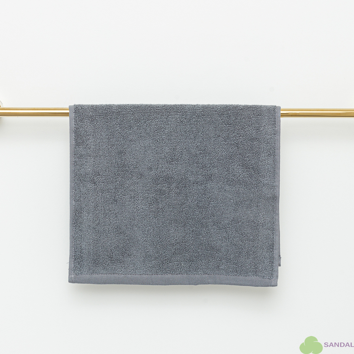 Махровое полотенце "люкс" 30*50 см., цвет - серый, пл. 450 гр.