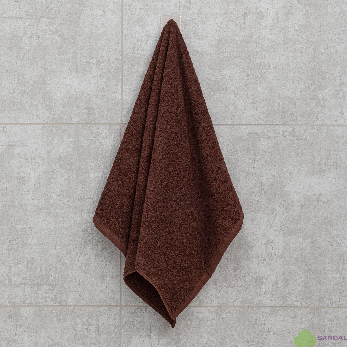 Махровое полотенце Sandal "оптима" 50*90 см., плотность 380 гр., цвет - коричневый