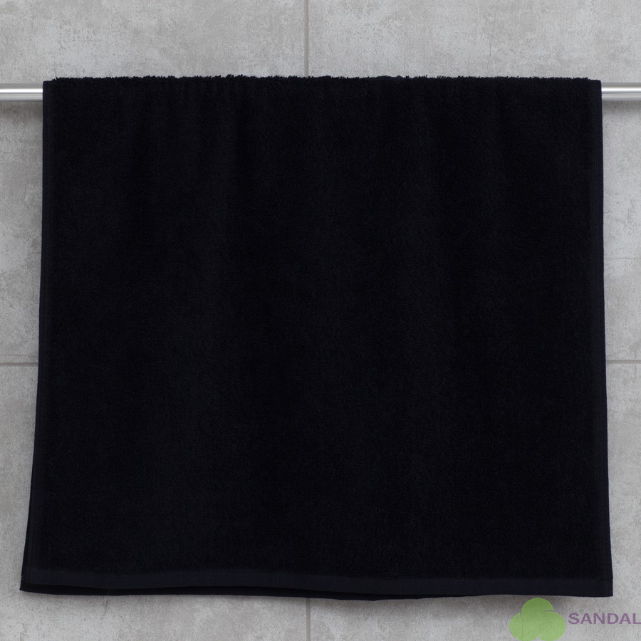Махровое полотенце 40*70 см., черное, "люкс".