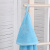 Детское полотенце-уголок для купания, 75*75 см., цвет голубой.