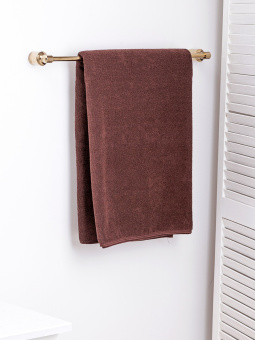 Махровое полотенце большое Sandal "люкс" 100*150 см., цвет - коричневый.
