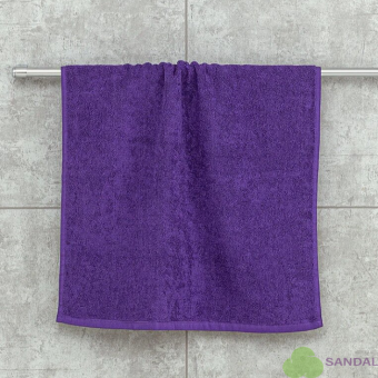 Махровое полотенце 50*90 см., цвет - фиолетовый, "люкс"