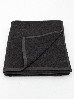 Махровое полотенце большое Sandal "люкс" 100*150 см., цвет - черный.