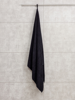Махровое полотенце Sandal "оптима" 70*140 см., цвет - черный, плотность 380 гр.