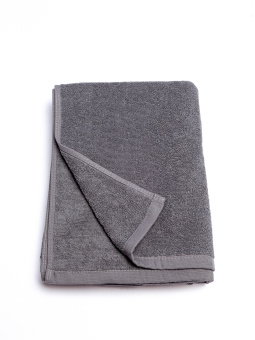 Махровое полотенце "люкс" 70*140 см. для фитнес клубов, цвет - серый, плотность 420 гр.