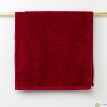 Махровое полотенце Sandal "SuperSoft" 50*100 см., цвет - бордовый, пл. 500 гр.