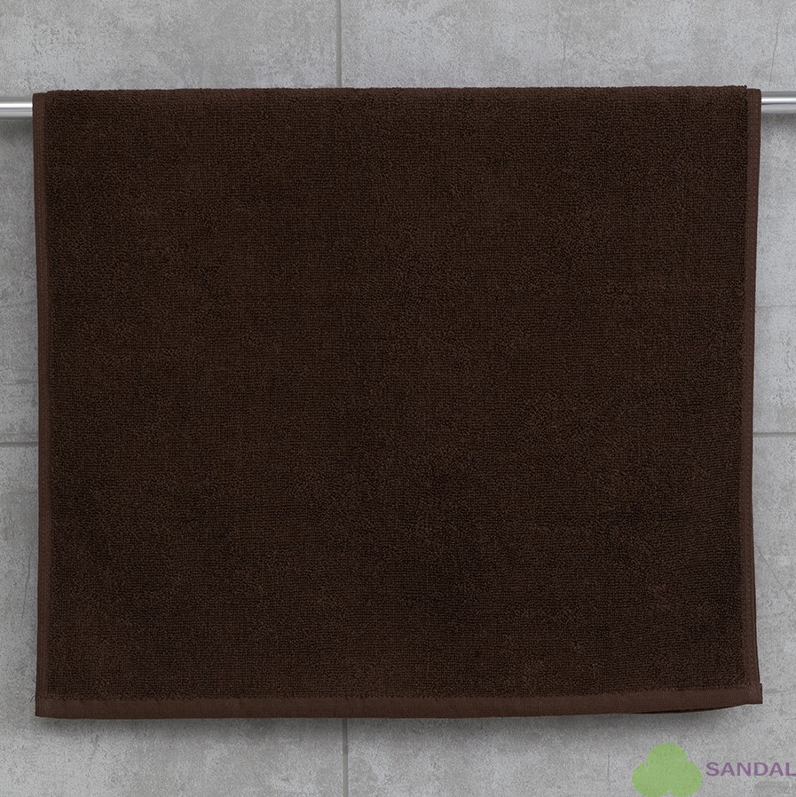 Махровое полотенце Sandal "люкс" 50*90 см., цвет - коричневый.