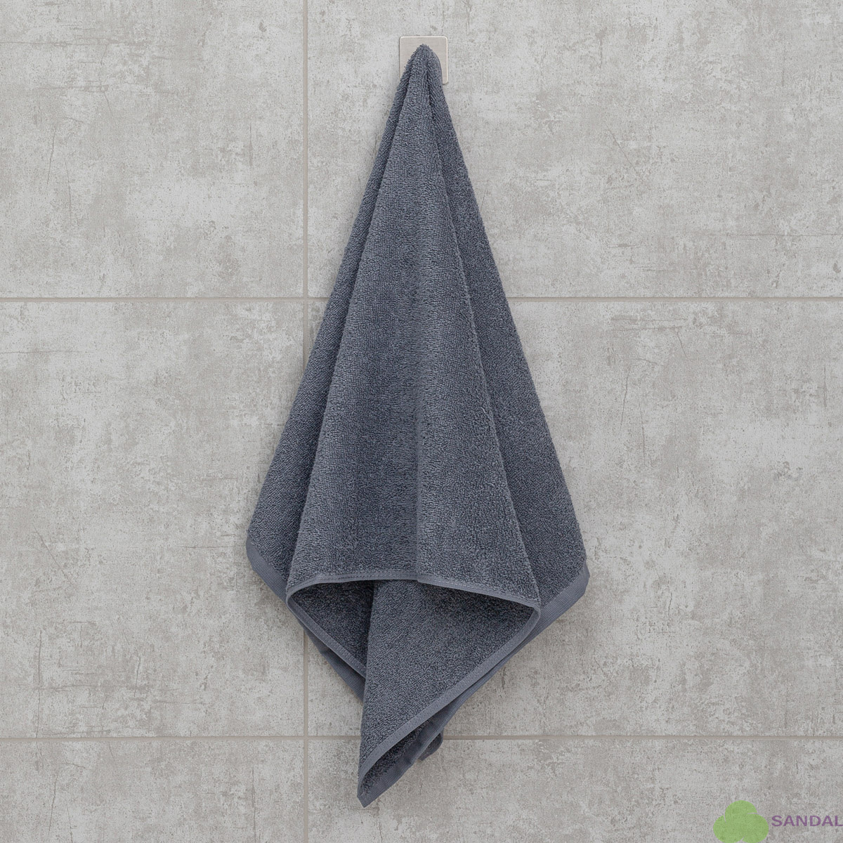 Махровое полотенце Sandal "оптима" 50*90 см., плотность 380 гр., цвет - серый