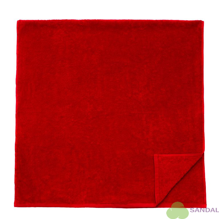 Махровое полотенце 40х70 см. Sandal «Оптима», плотность - 400 гр., цвет - красный