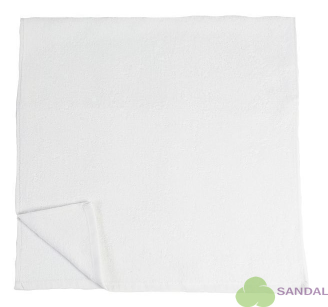 Махровое полотенце 40х70 см. Sandal «Оптима», плотность - 400 гр., цвет - белый