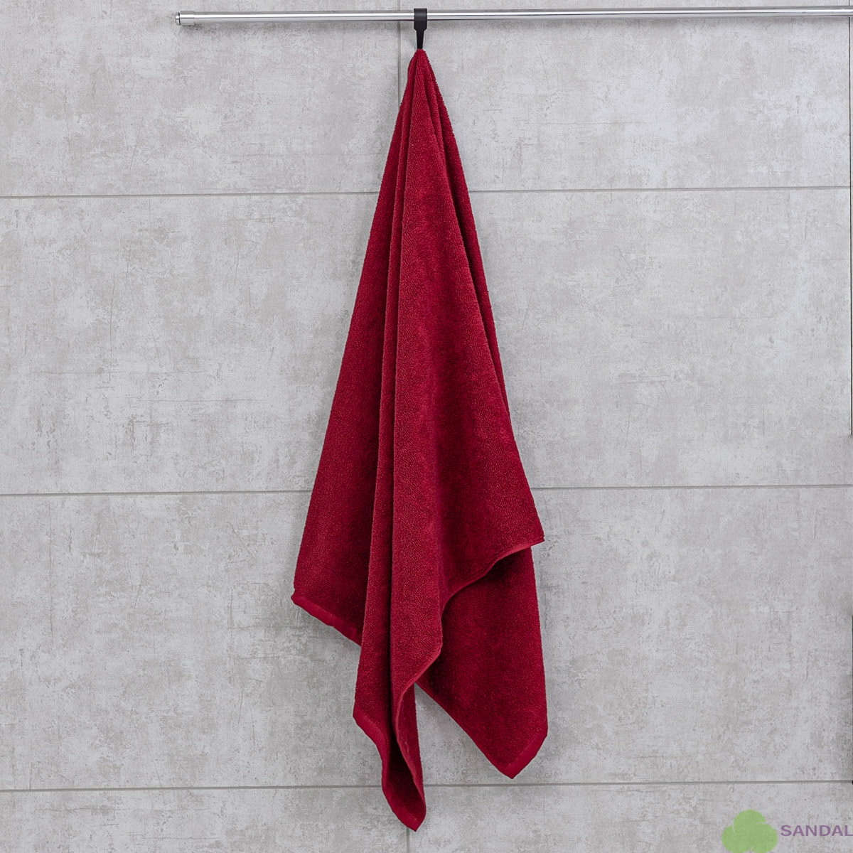 Махровое полотенце Sandal "люкс" 70*140 см., цвет - бордовый