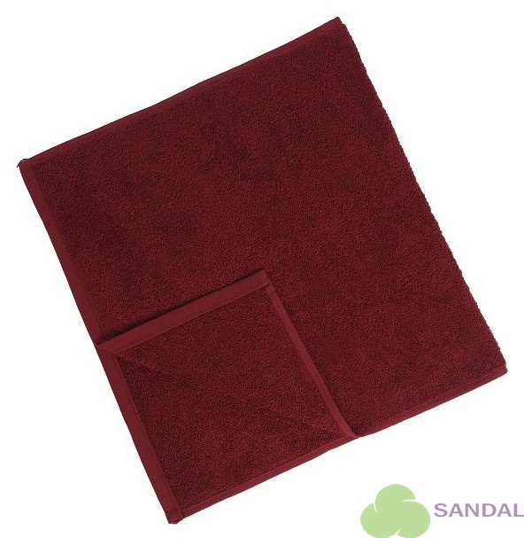 Махровое полотенце "оптима" 40*70 см., цвет бордовый (222), пл. 375 гр./м.кв.