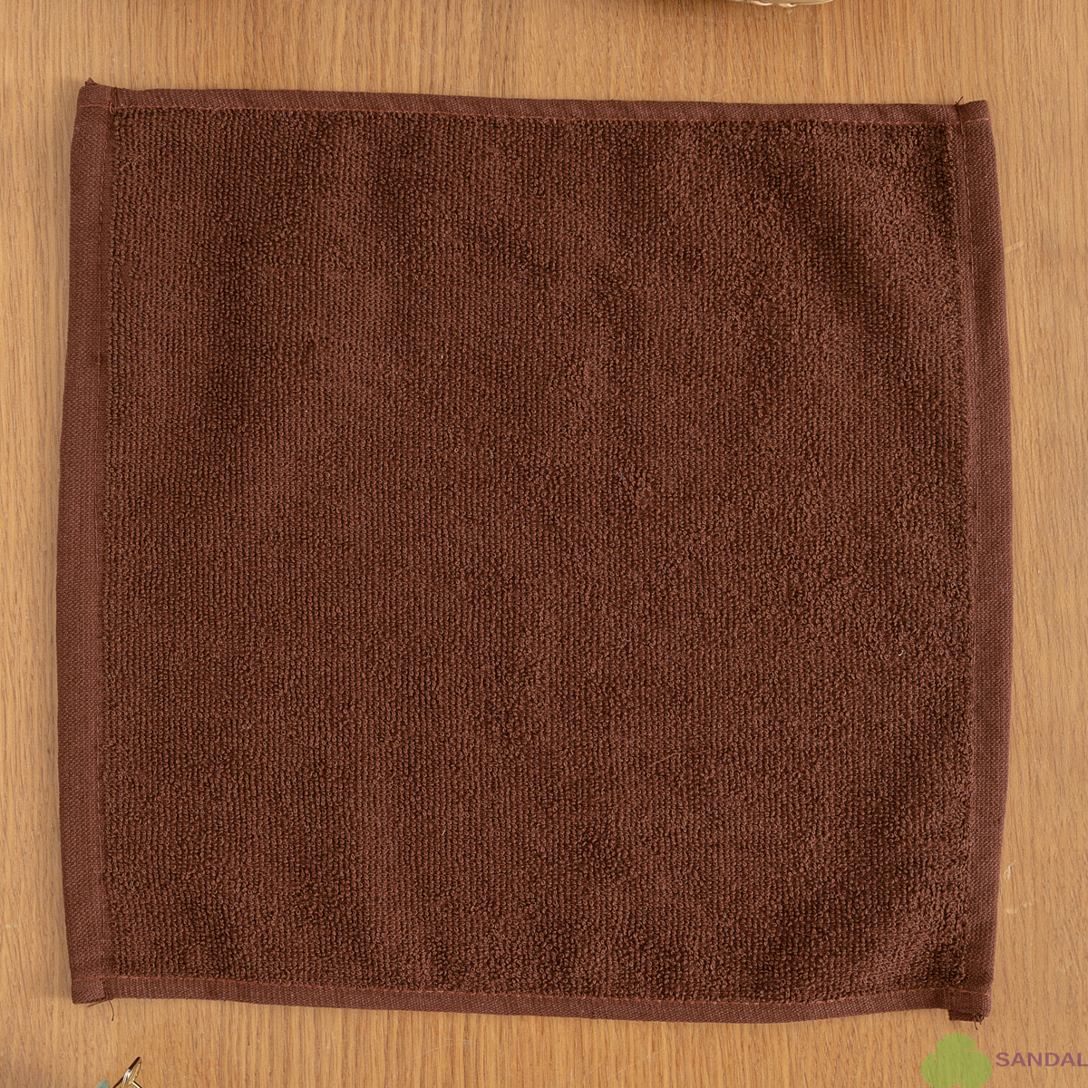 Махровая салфетка осибори Sandal "оптима", 30*30 см., плотность 380 гр., цвет - коричневый