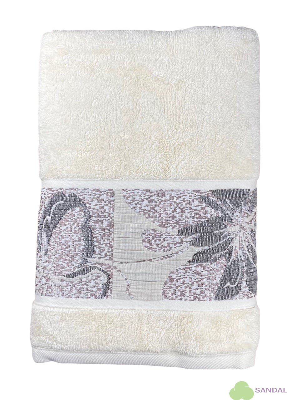 Махровое полотенце Abu Dabi 70*140 см., цвет - молочный (0485), плотность 550 гр., 2-я нить.