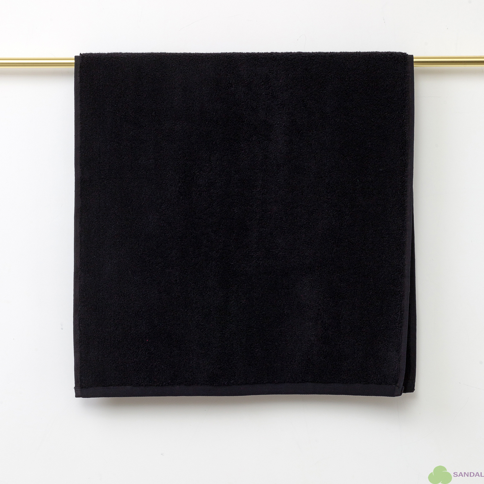 Махровое полотенце Sandal "SuperSoft" 50*100 см., цвет - черный, пл. 500 гр.
