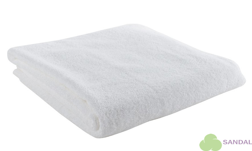 Махровое полотенце Sandal 40*70 см., пл. 500 г., белое, "люкс"