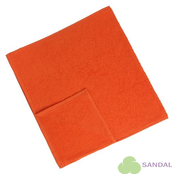 Махровое полотенце 35*70 см., цвет оранжевый (303), "оптима"