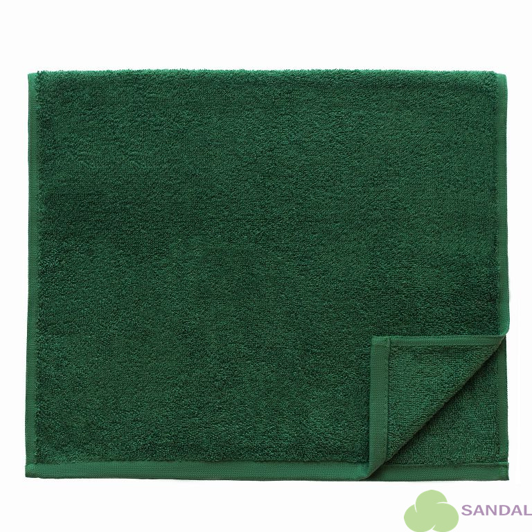 Махровое полотенце "люкс" 30*50 см., цвет - темно-зеленый.