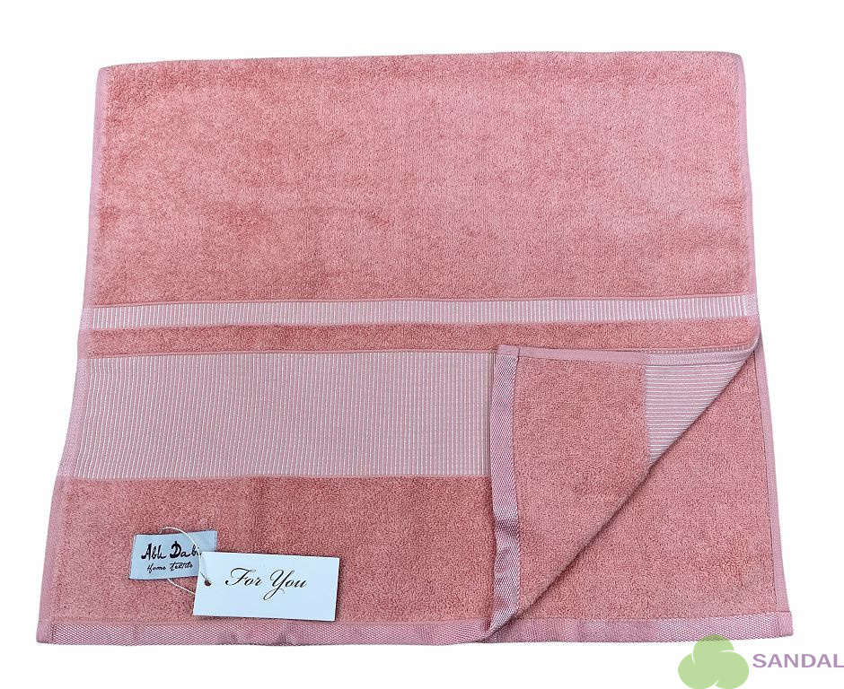Махровое полотенце Abu Dabi 50*90 см., цвет - персиковый (Duhoba), плотность 500 гр., 2-я нить.