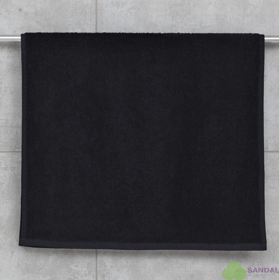 Махровое полотенце Sandal "люкс" 50*90 см., цвет - черный.