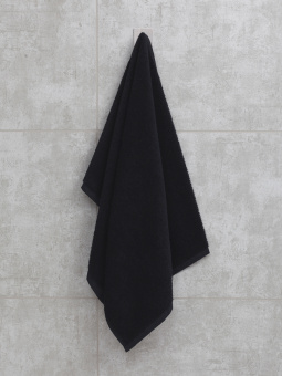 Махровое полотенце 30*50 см., черное, "люкс".