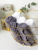 Набор махровых салфеток осибори "люкс" 30*30 см., цвет - белый+серый, пл. 450 гр. - 6 шт.