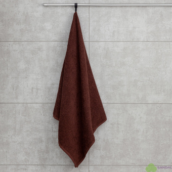 Махровое полотенце Sandal "оптима" 70*140 см., плотность 380 гр., цвет - коричневый