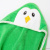 Полотенце-уголок SANDAL детское для купания "пингвин без бантика" для мальчиков, 100*100 см., цвет - салатовый