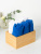 Набор махровых салфеток осибори Sandal "люкс" 30*30 см., цвет - белый+синий, пл. 450 гр. - 6 шт.