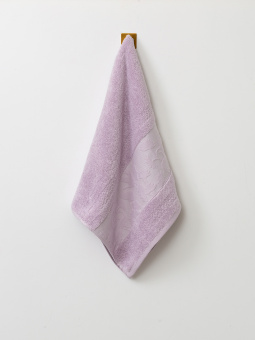 Махровое полотенце Abu Dabi 50*90 см., цвет - светло фиолетовый (0455), плотность 600 гр., 2-я нить.