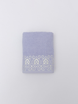Махровое полотенце Dina Me (QD-0408) 50х90 см., цвет - Джинсовый, плотность 500 гр.