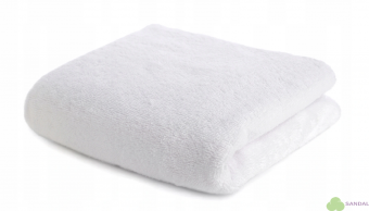 Махровое полотенце Abu Dabi 50*90 см., цвет - белый (gostintsa), плотность 450 гр., 2-я нить.