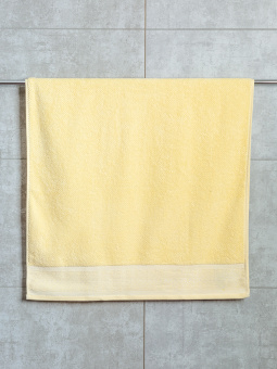 Махровое полотенце Dina Me (QD-0497) 70х140 см., цвет - Светло- лимонный, плотность 500 гр.