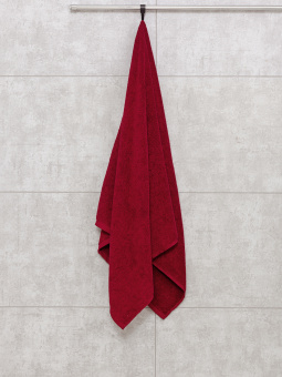 Набор махровых полотенец "люкс" из 3-х штук (40*70, 50*90, 70*140 см.). Цвет - бордовый.